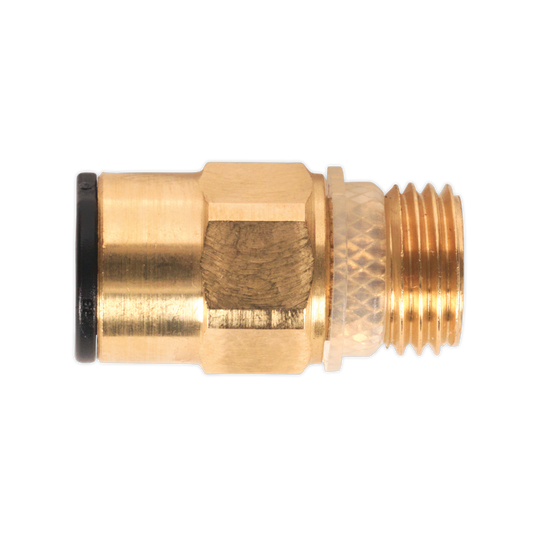 8mm Pipe to 1/4"BSP Brass SuperThread Straight Adaptor - Pack of 2