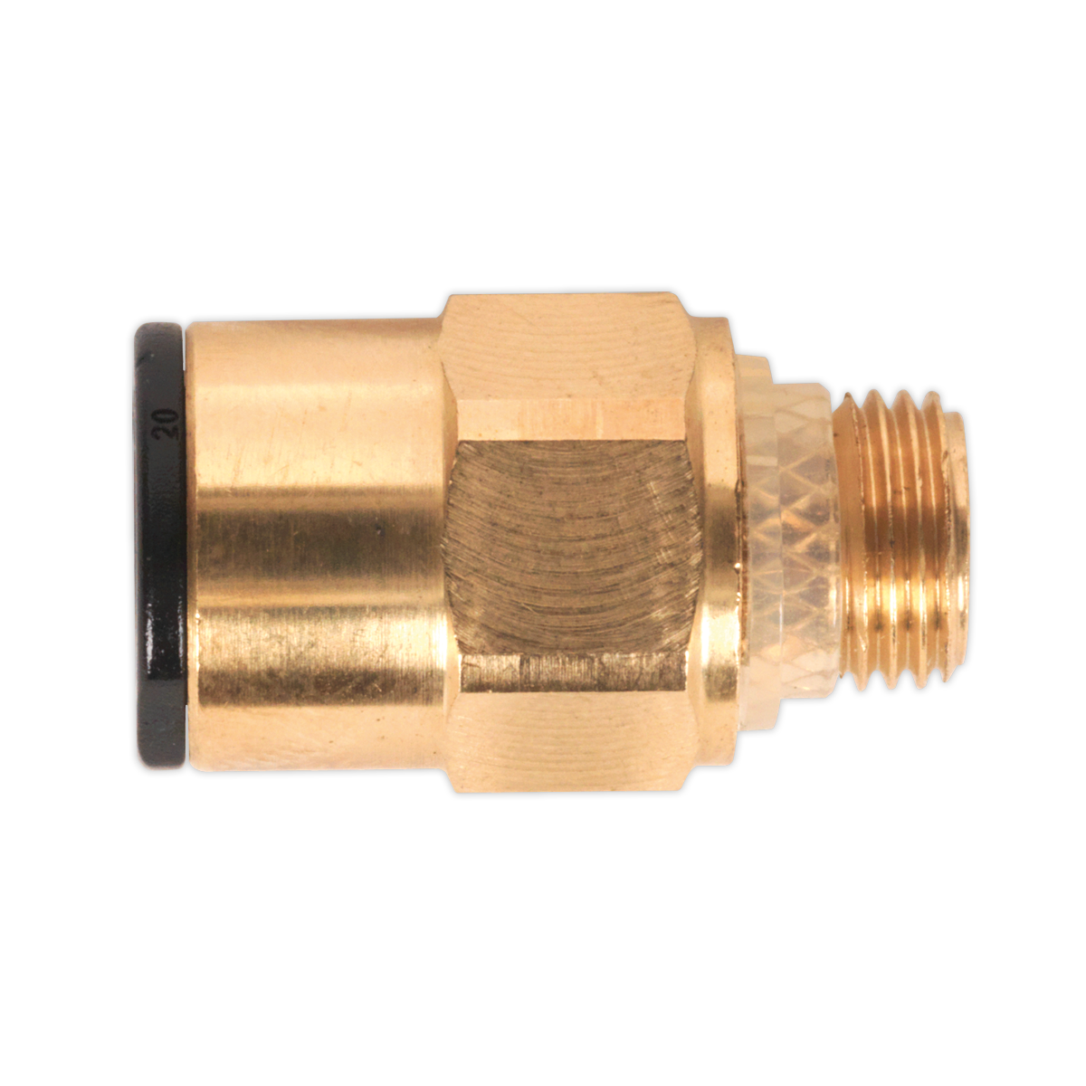 8mm Pipe to 1/8"BSP Brass SuperThread Straight Adaptor - Pack of 2