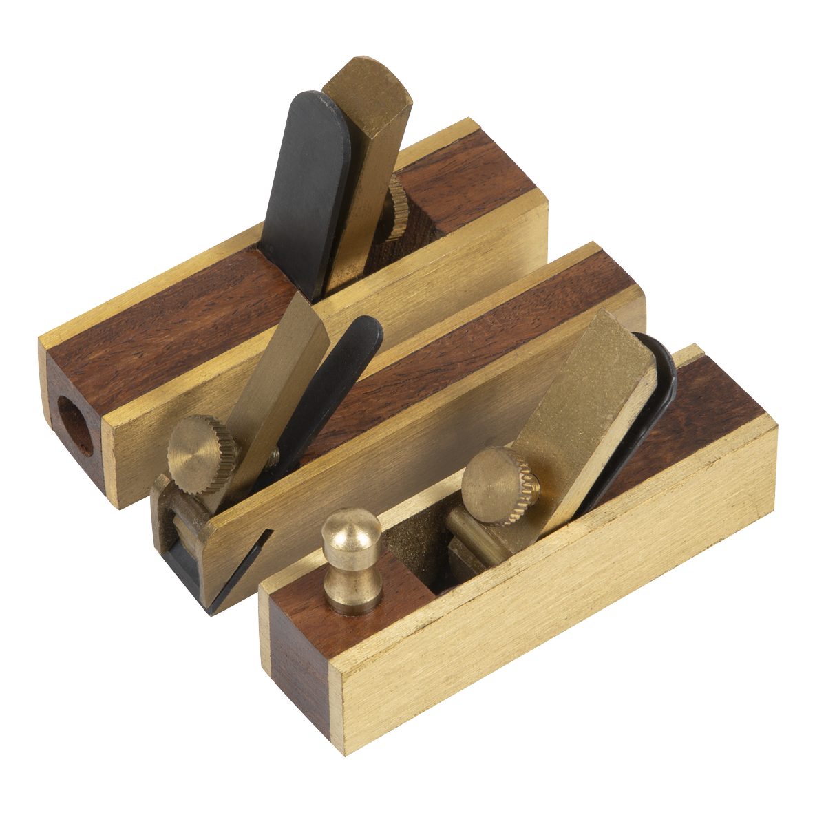 3pc Mini Brass Plane Set