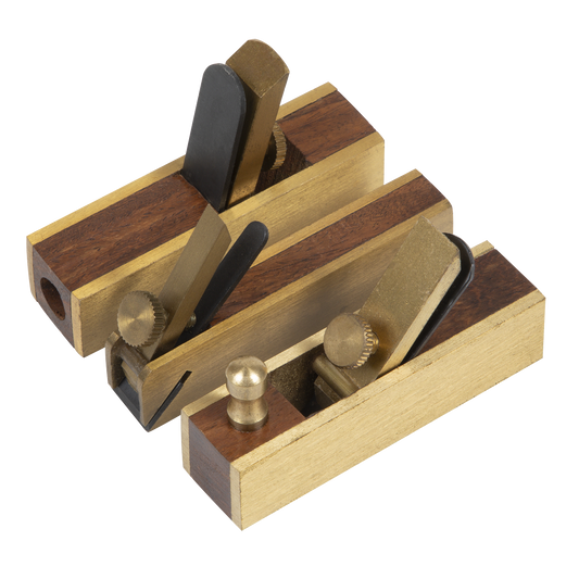 3pc Mini Brass Plane Set