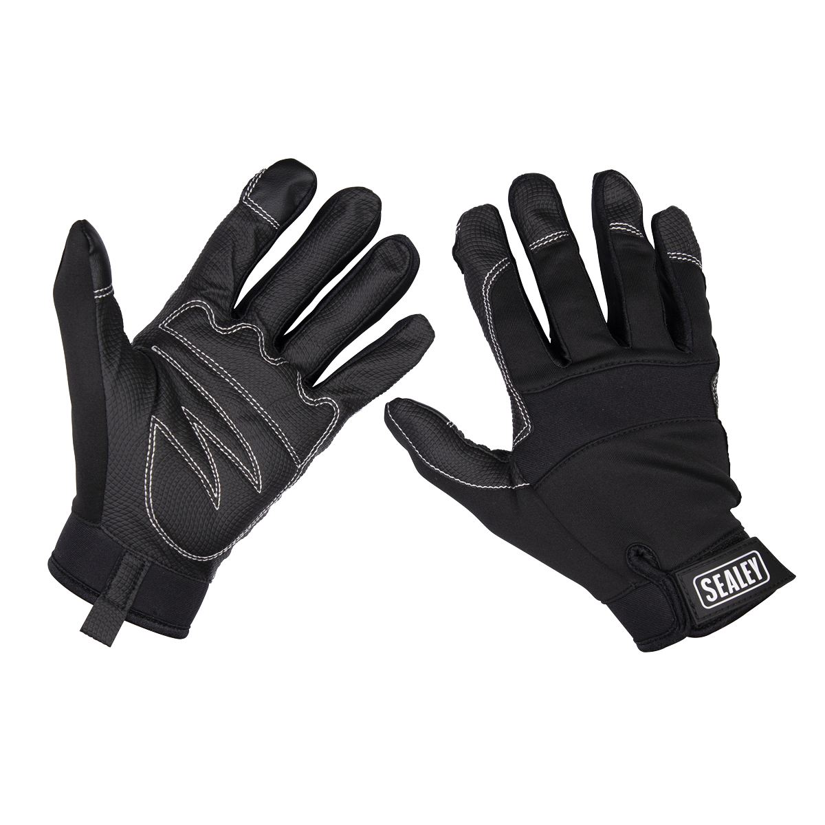 Light Palm Tactouch Mechanic's Gloves - Large