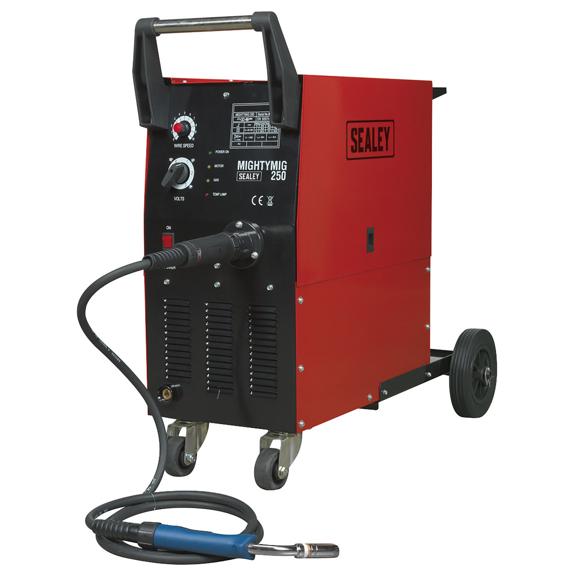 250A Professional Gas/No-Gas MIG Welder with Euro Torch