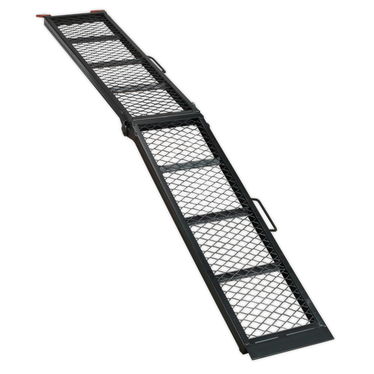 360kg Capacity Steel Mesh Folding Loading Ramp