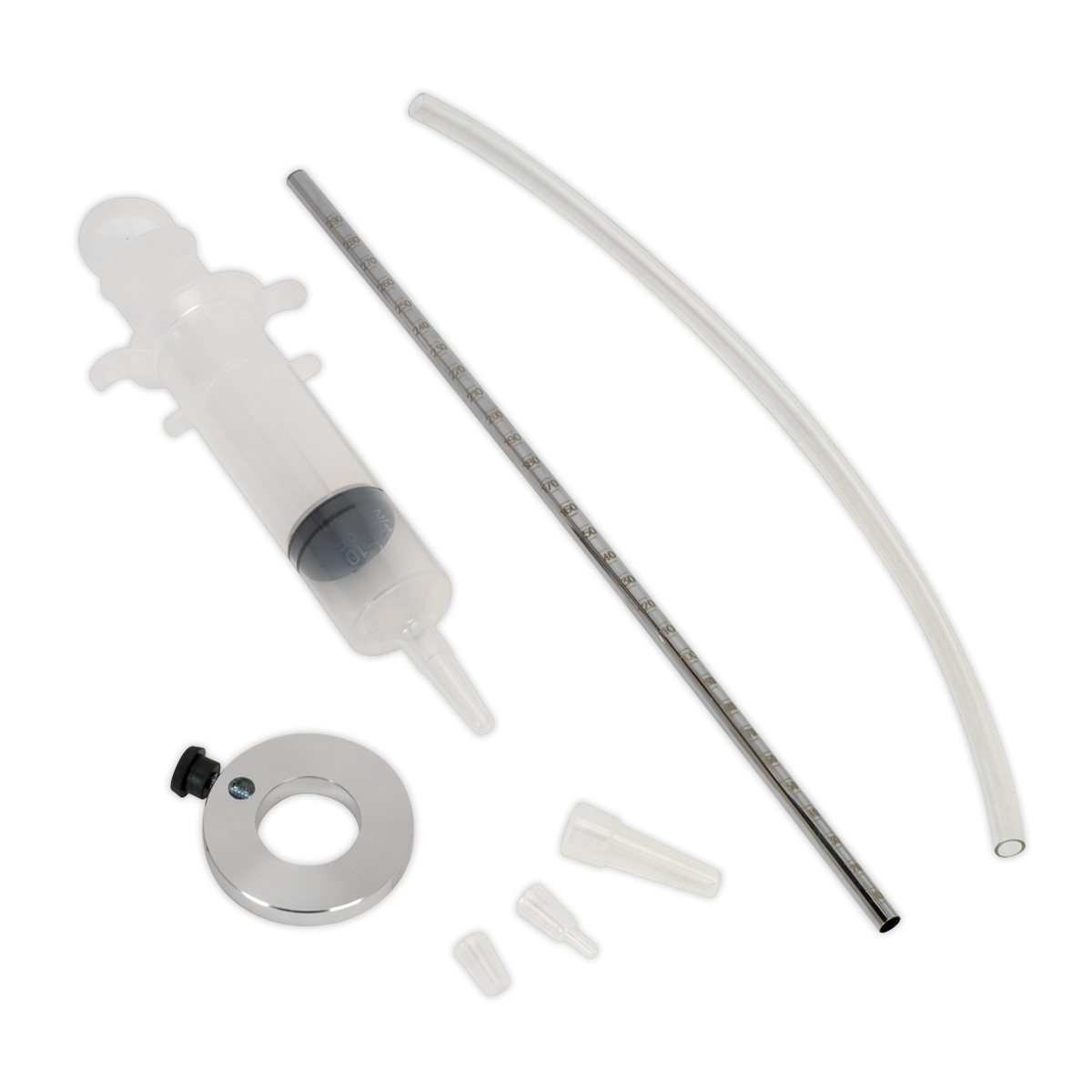 Motorcycle Fork Oil Level Gauge with Top-Up Syringe