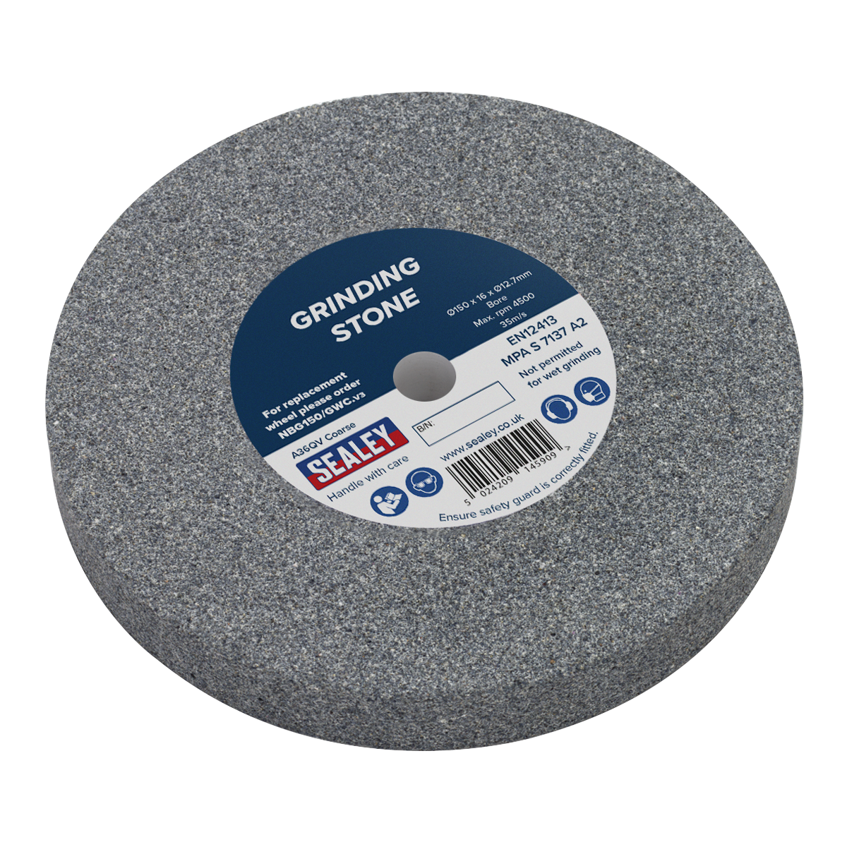 Ø150 x 16mm Grinding Stone Ø13mm Bore A36Q Coarse