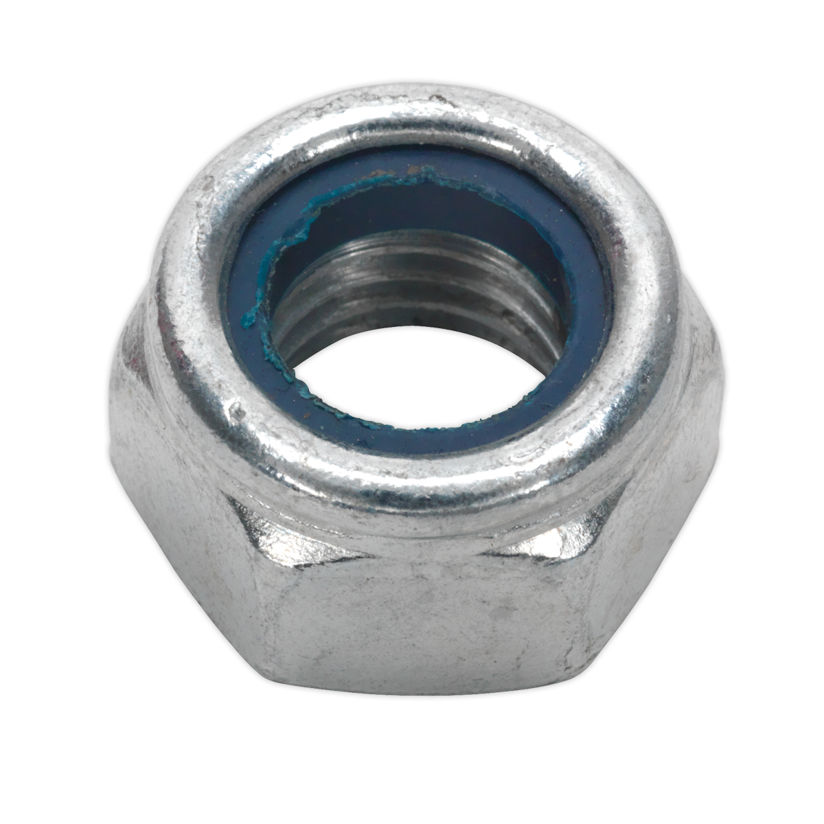 Zinc Plated Nylon Locknut DIN 982 - M14 - Pack of 25