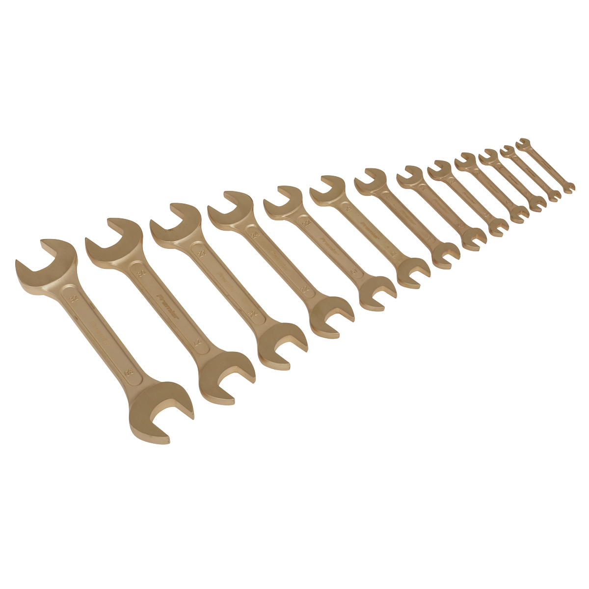 13pc Double Open-End Spanner Set - Non-Sparking