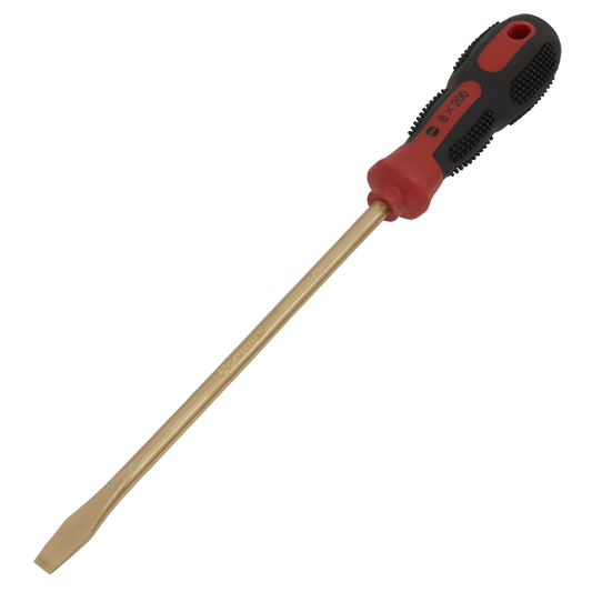 8 x 200mm Slotted Screwdriver - Non-Sparking