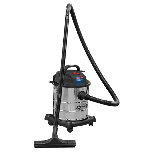 20L Wet & Dry Vacuum Cleaner 1200W Stainless Drum