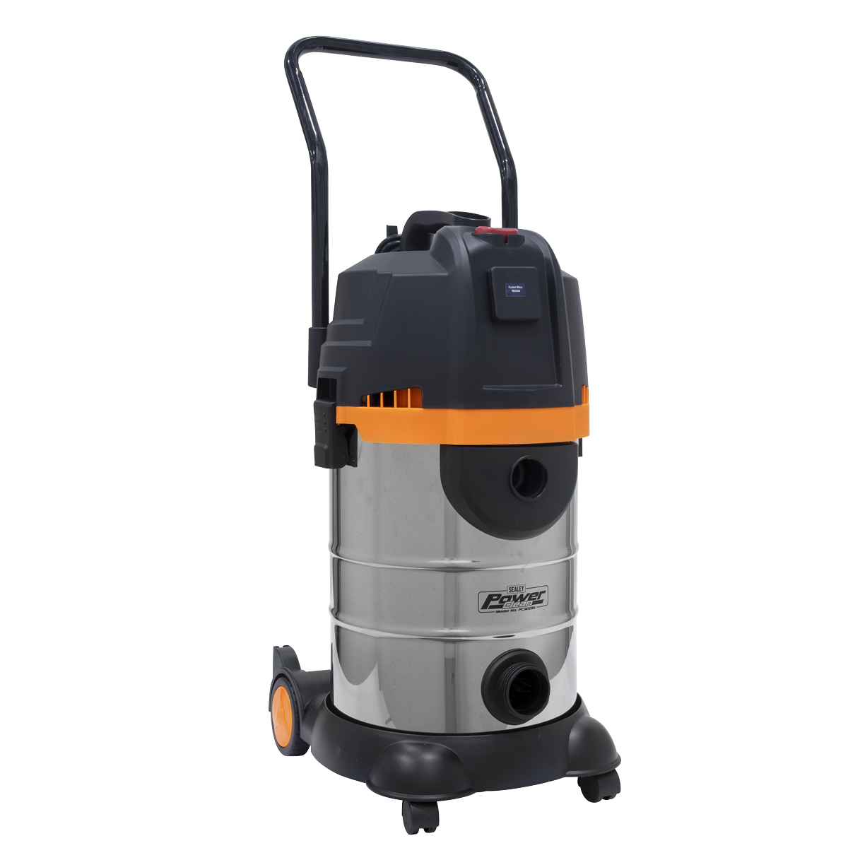 30L Bagless Wet & Dry Industrial Vacuum Cleaner 1200W Stainless Steel Drum