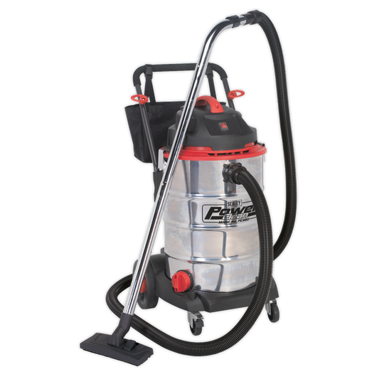 60L Wet & Dry Vacuum Cleaner 1600W Stainless Drum