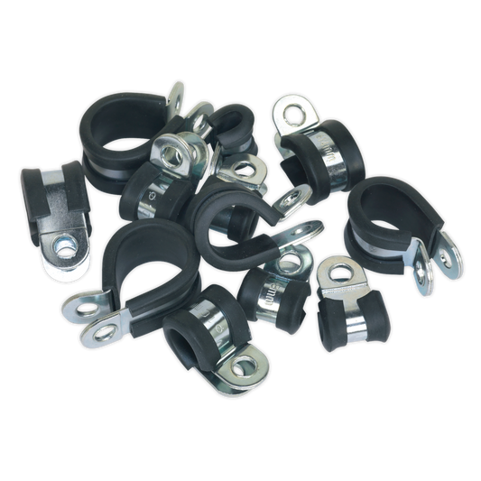 60pc Rubber Lined P-Clip Assortment