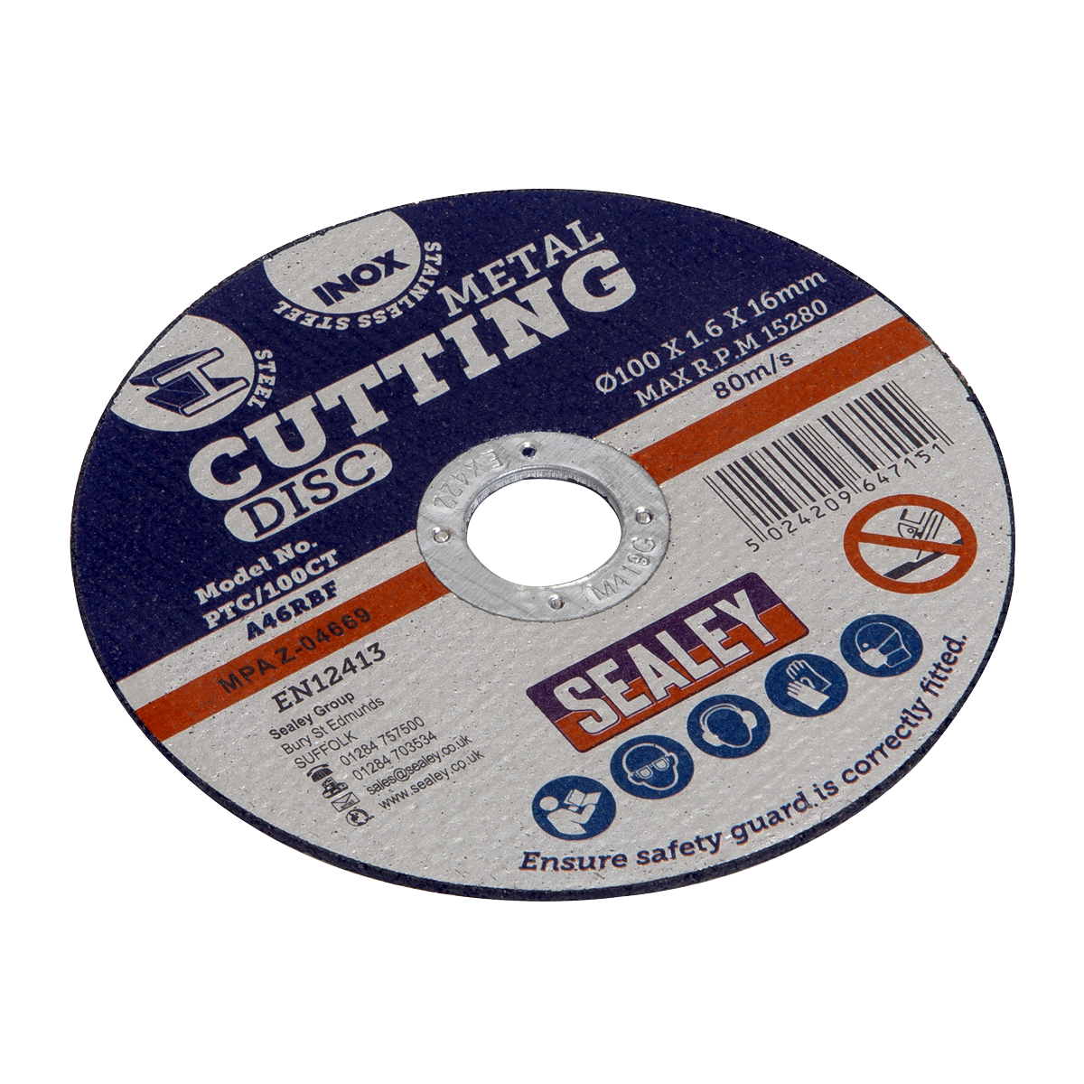 Ø100 x 1.6mm Cutting Disc Ø16mm Bore