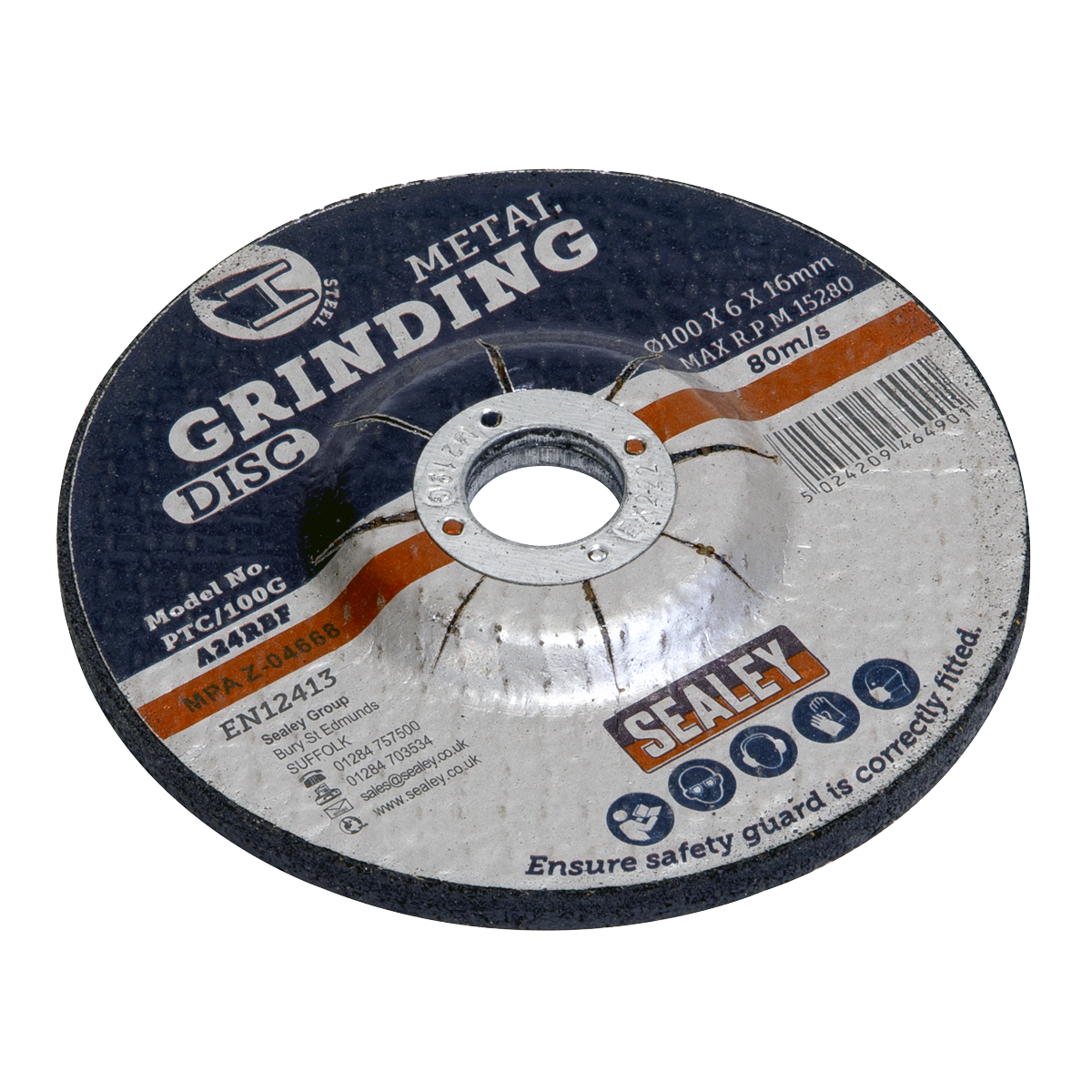 Ø100 x 6mm Grinding Disc Ø16mm Bore
