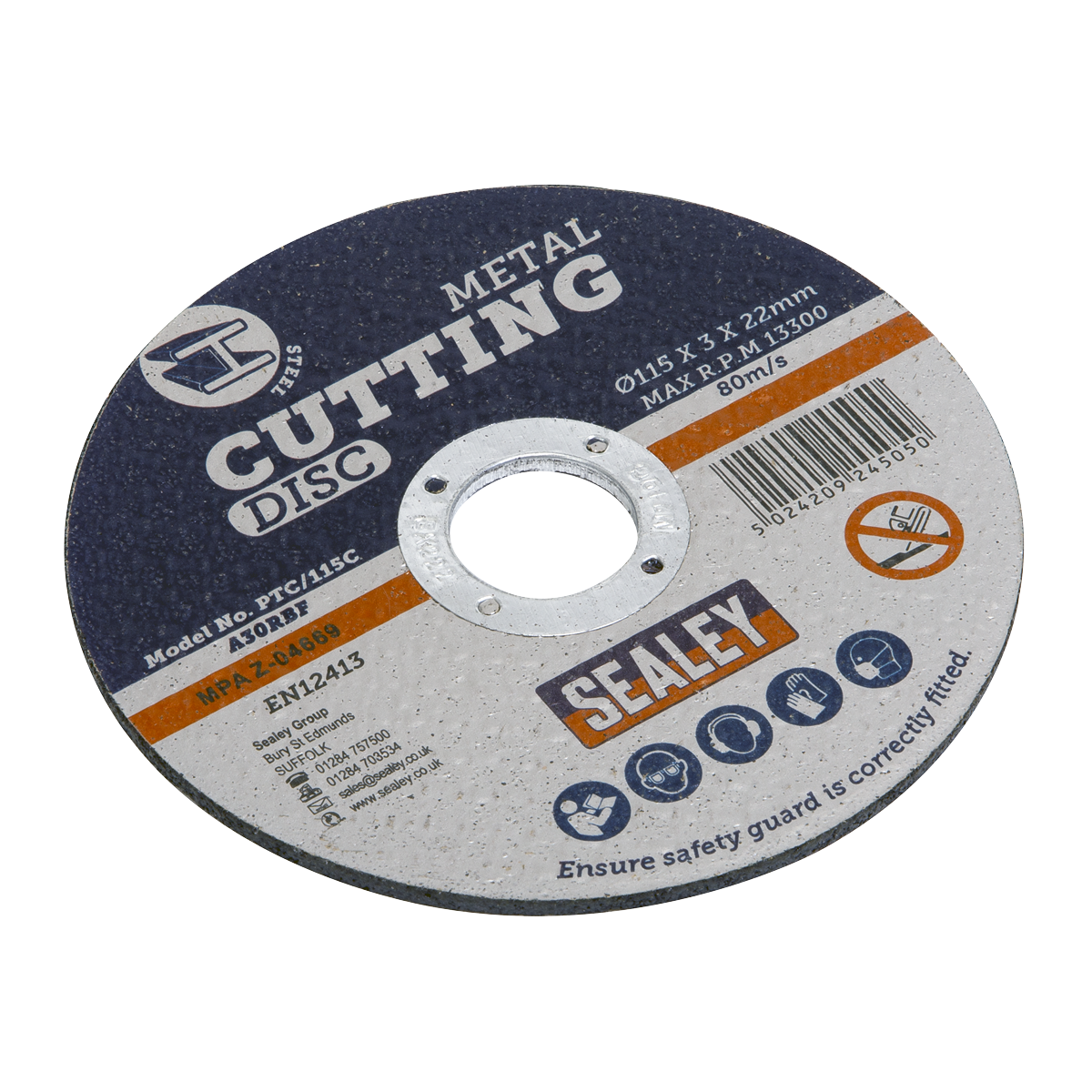 Ø115 x 3mm Cutting Disc 22mm Bore