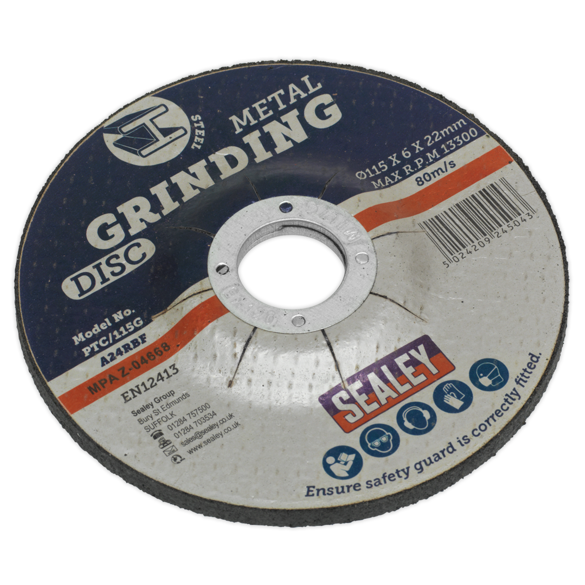 Ø115 x 6mm Grinding Disc Ø22mm Bore