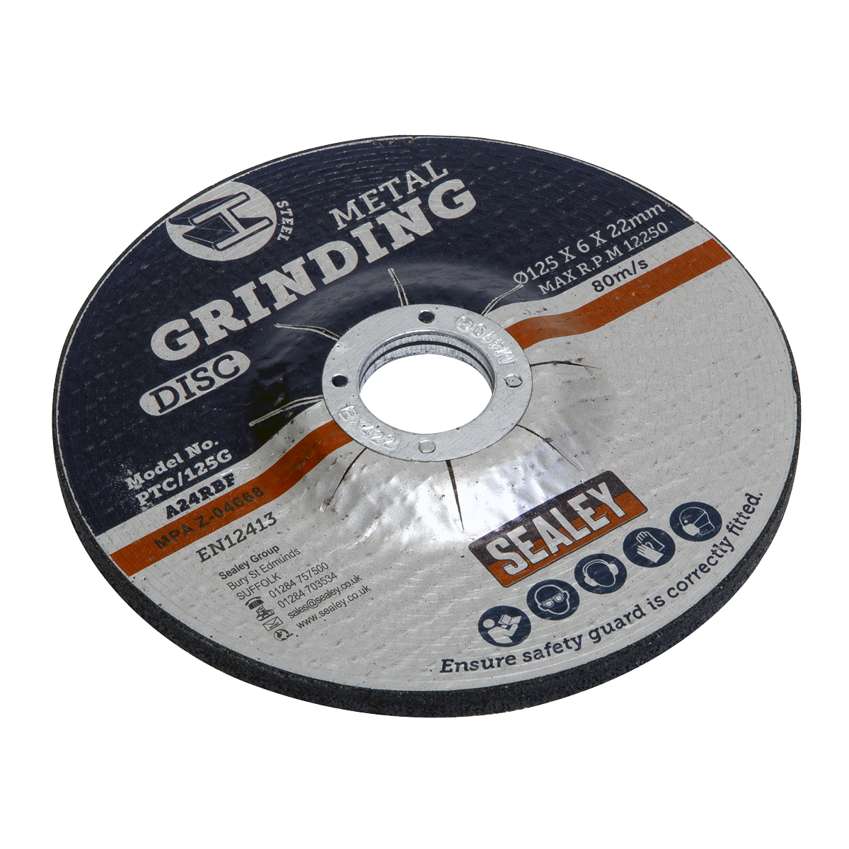 Ø125 x 6mm Grinding Disc Ø22mm Bore