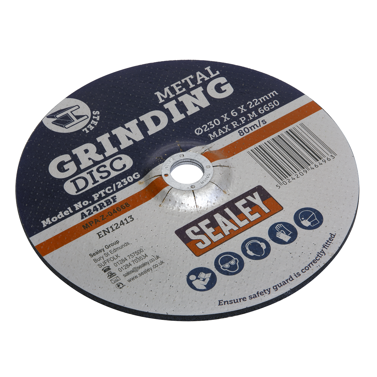 Ø230 x 6mm Grinding Disc Ø22mm Bore