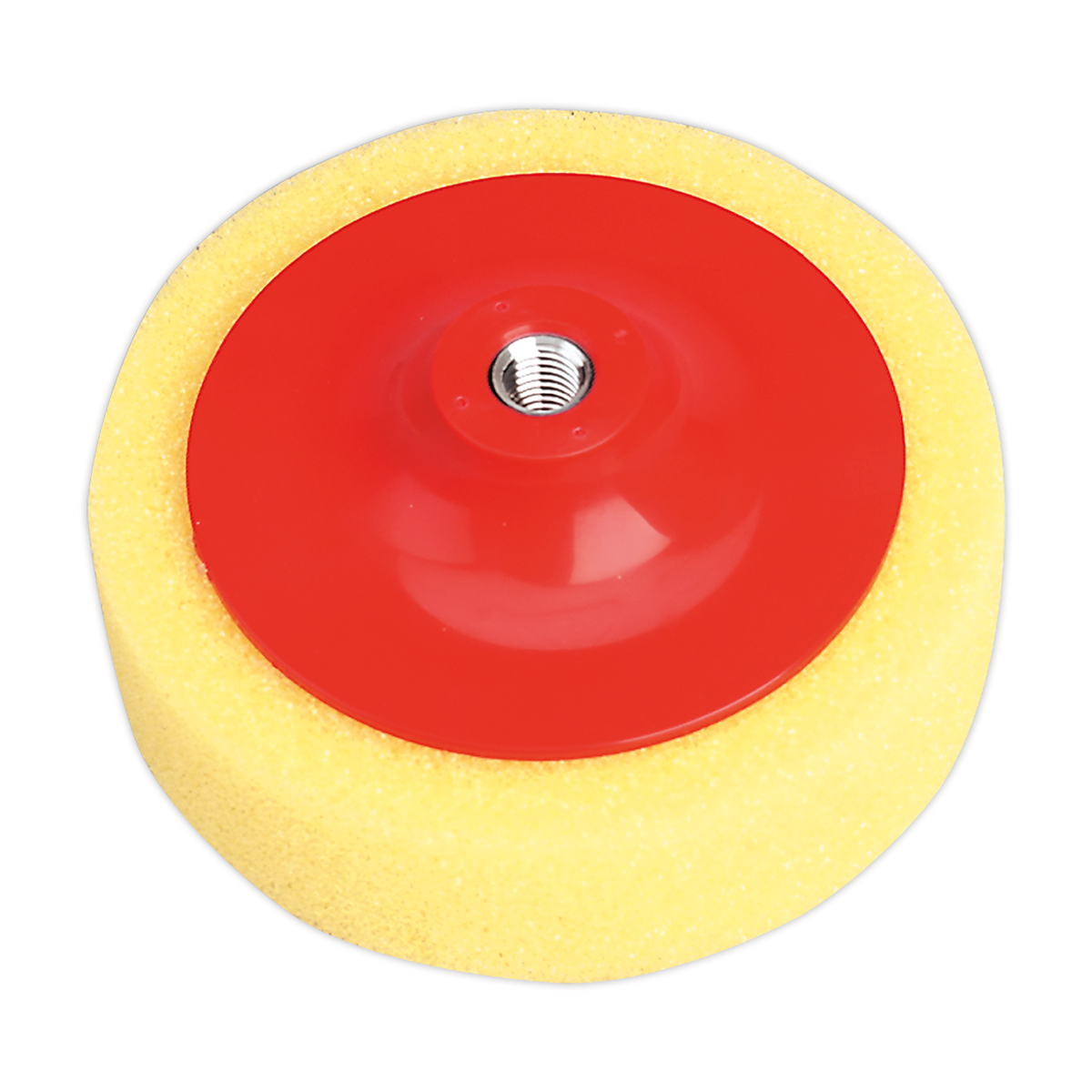 Ø150 x 50mm Buffing & Polishing Foam Head M14 x 2mm Yellow/Coarse