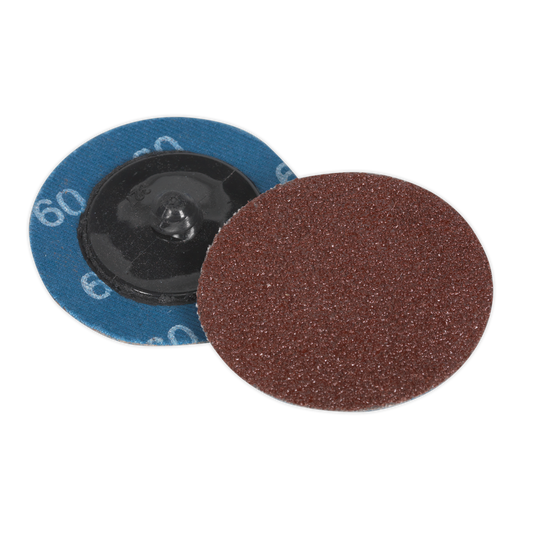 Ø50mm Quick-Change Sanding Disc 60Grit - Pack of 10