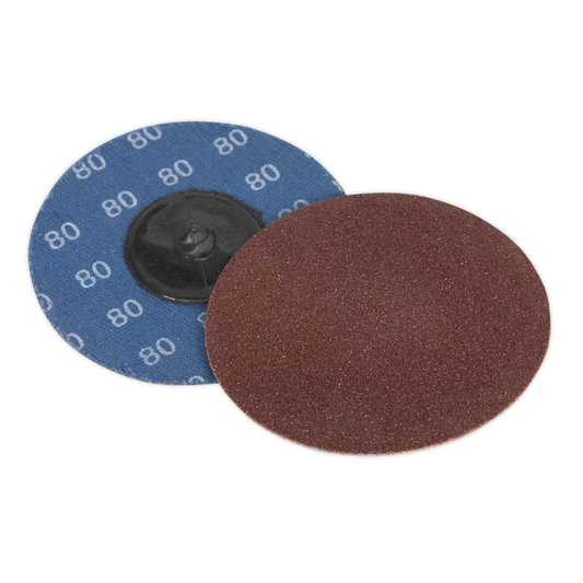 Ø75mm Quick-Change Sanding Disc 80Grit - Pack of 10