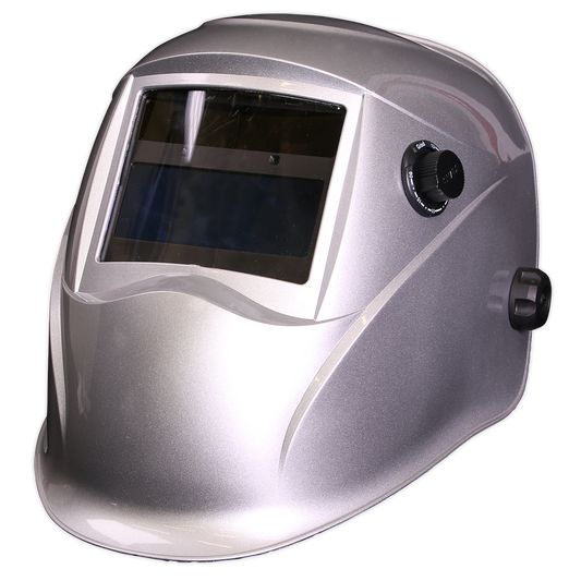 Auto Darkening Welding Helmet - Shade 9-13 - Silver