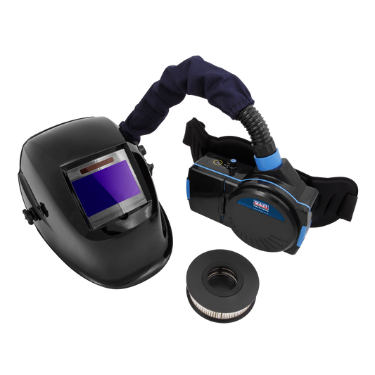 Auto Darkening Welding Helmet with TH1 Powered Air Purifying Respirator (PAPR)