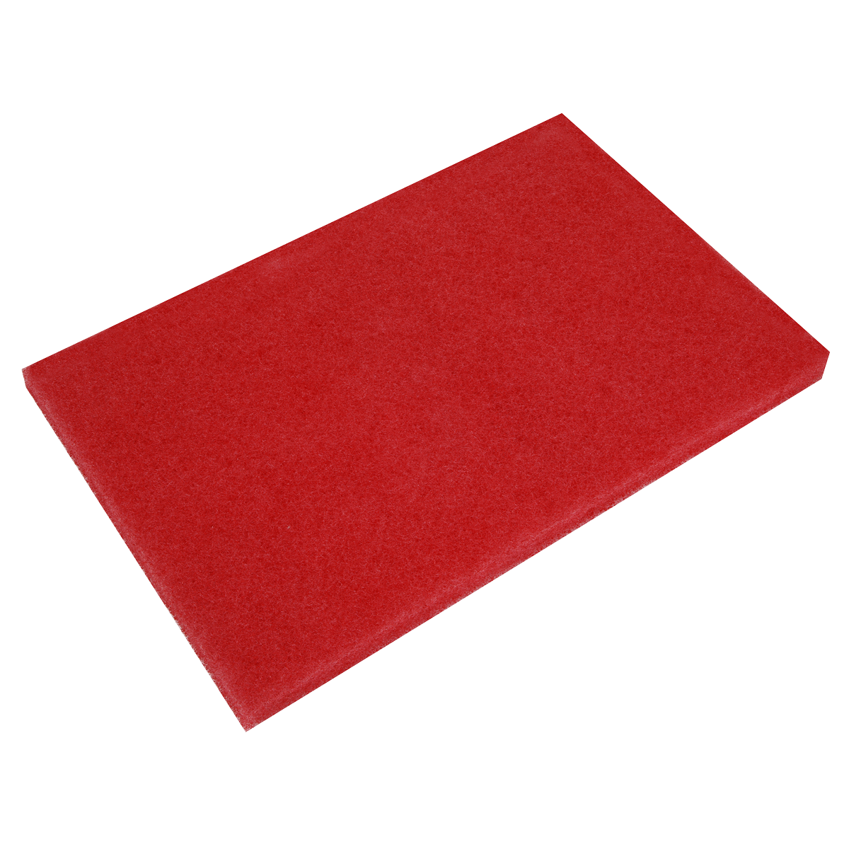 12 x 18 x 1" Red Cleaning and Buffing Pads - Pack of 5