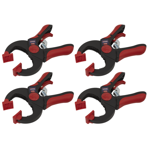 4pc 45mm Ratchet Clamp Set