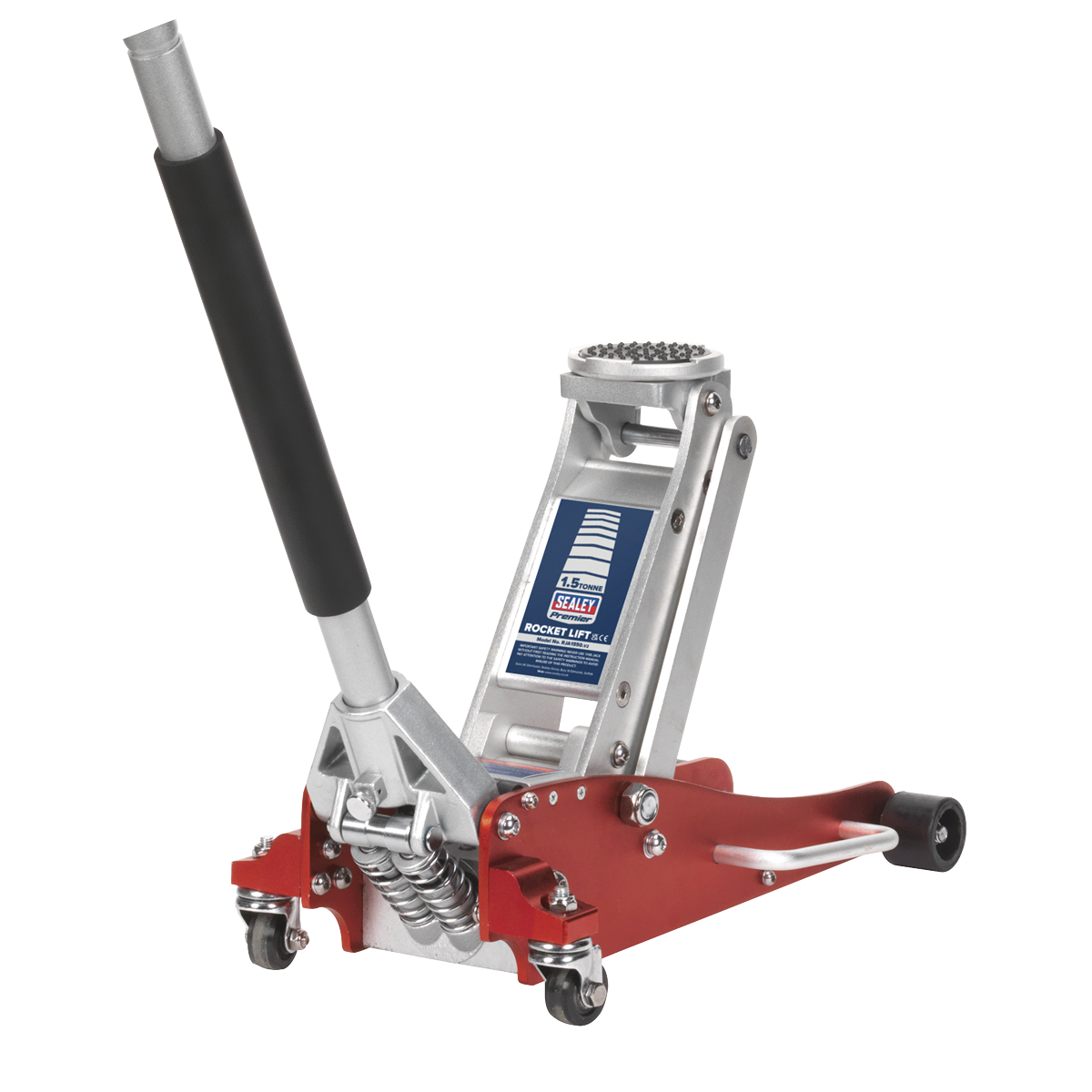 1.5 Tonne Aluminium Low Profile Trolley Jack with Rocket Lift