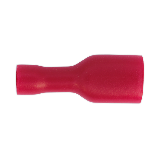 6.3mm Red Fully Insulated Female Terminal - Pack of 100