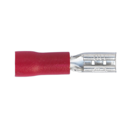 2.8mm Red Push-On Female Terminal - Pack of 100