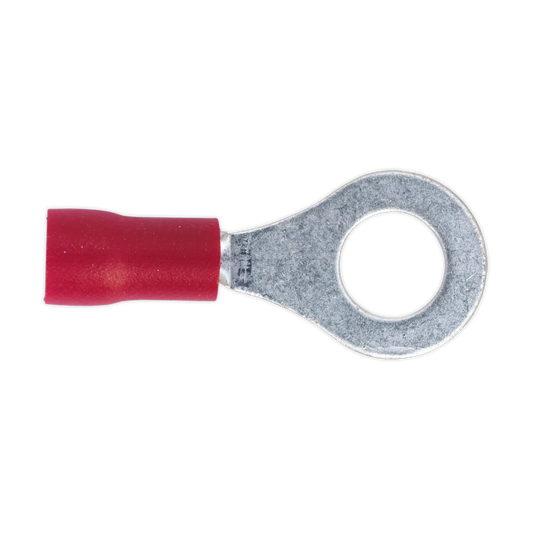 Ø6.4mm (1/4") Red Easy-Entry Ring Terminal - Pack of 100