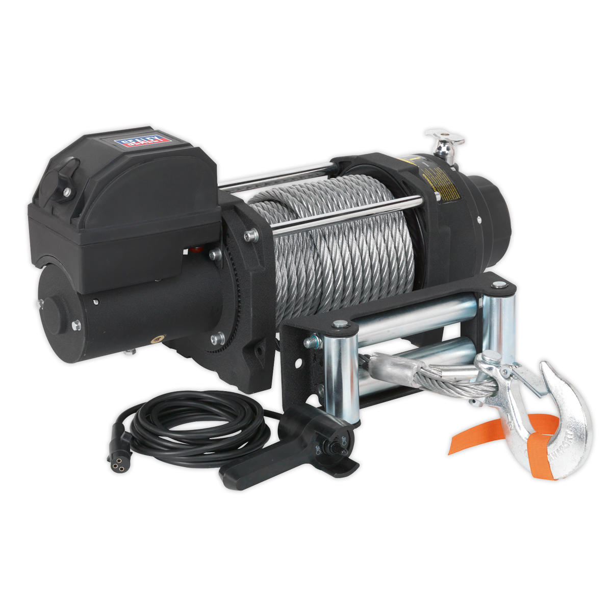 12V Industrial Recovery Winch 8180kg(18000lb) Line Pull