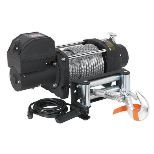 12V Industrial Recovery Winch 8180kg(18000lb) Line Pull