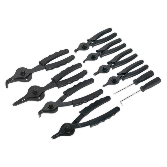 10pc Internal/External Circlip Pliers Set