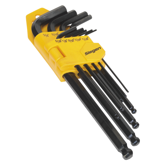 9pc Long Ball-End Hex Key Set - Imperial