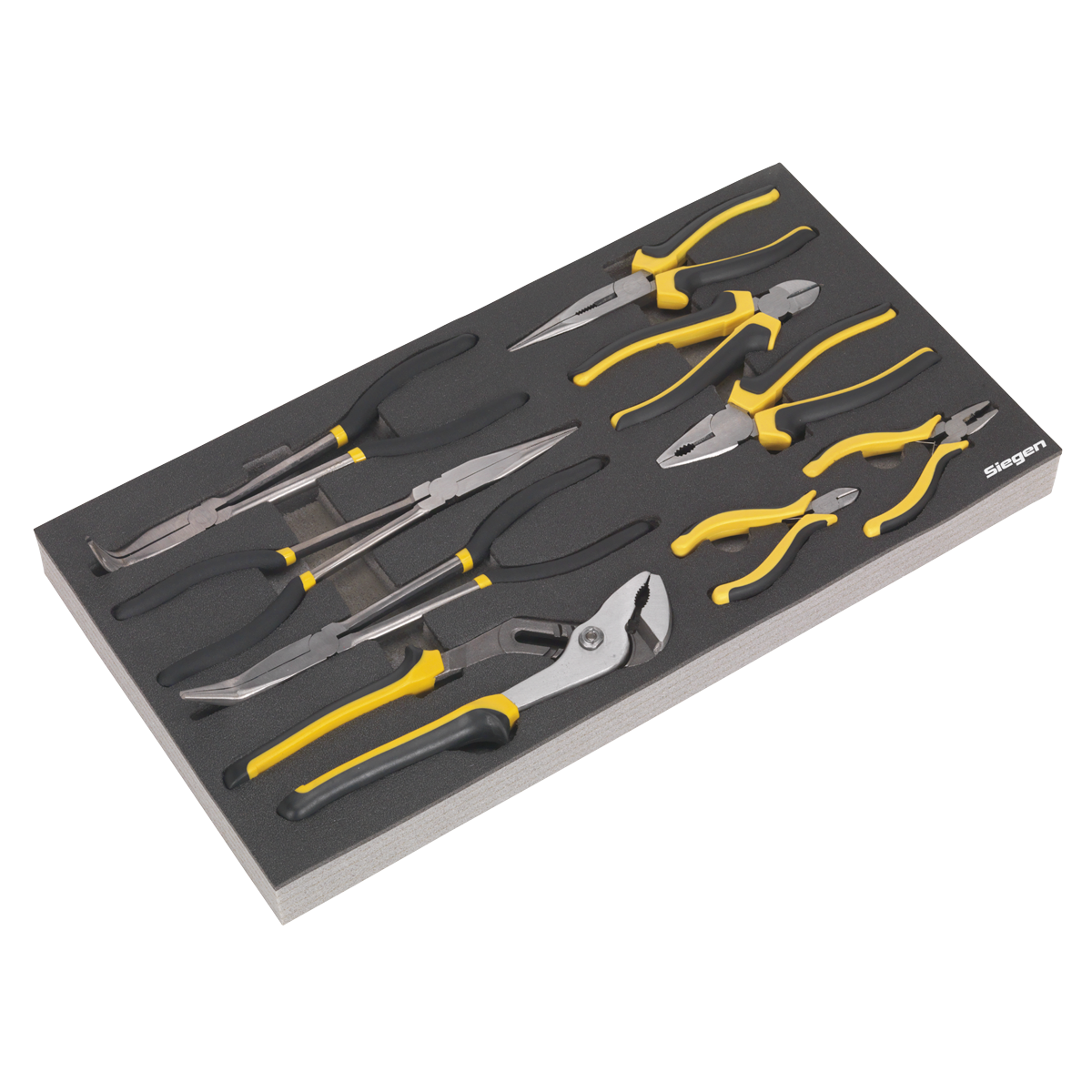 9pc Pliers Set with Tool Tray