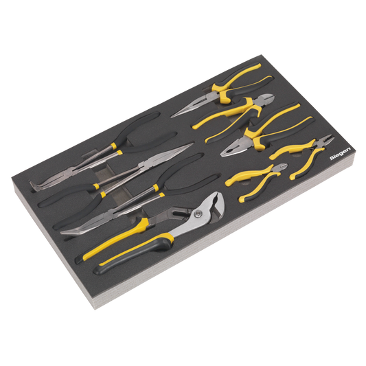 9pc Pliers Set with Tool Tray