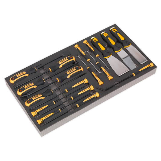 18pc Hook & Scraper Set with Tool Tray