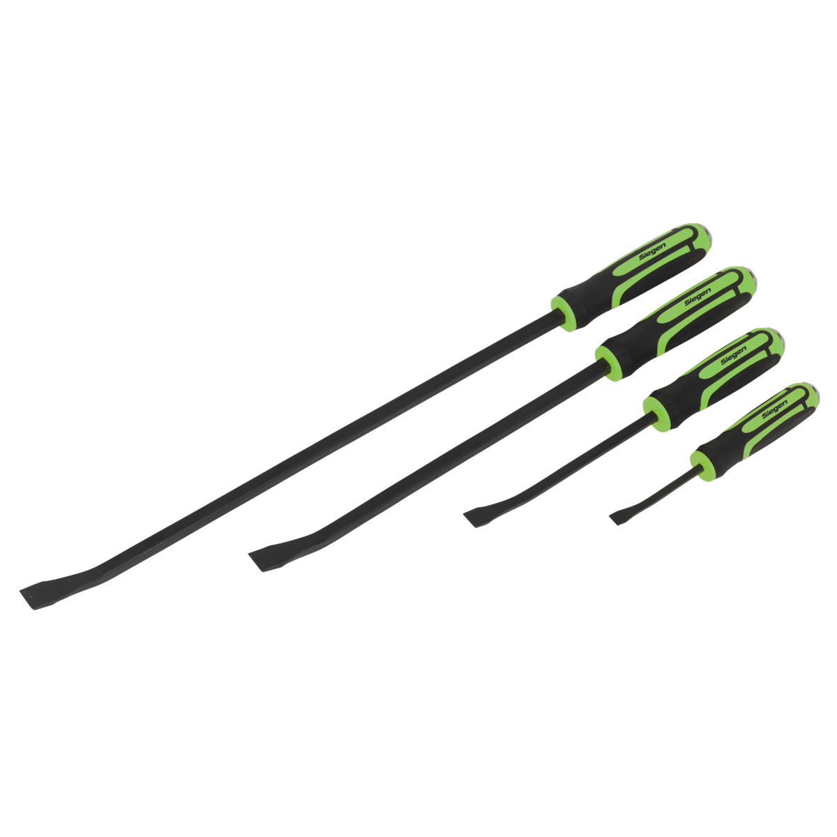 4pc Heavy-Duty Angled Pry Bar Set with Hammer Cap