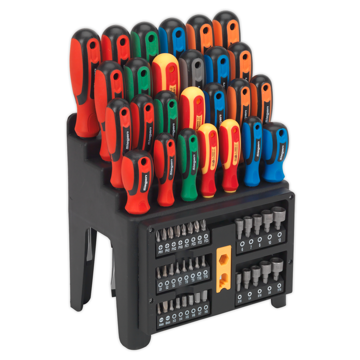 61pc Screwdriver, Bit & Nut Driver Set