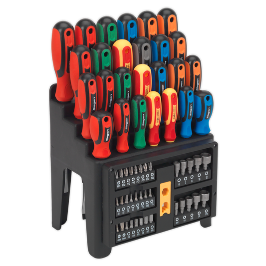 61pc Screwdriver, Bit & Nut Driver Set