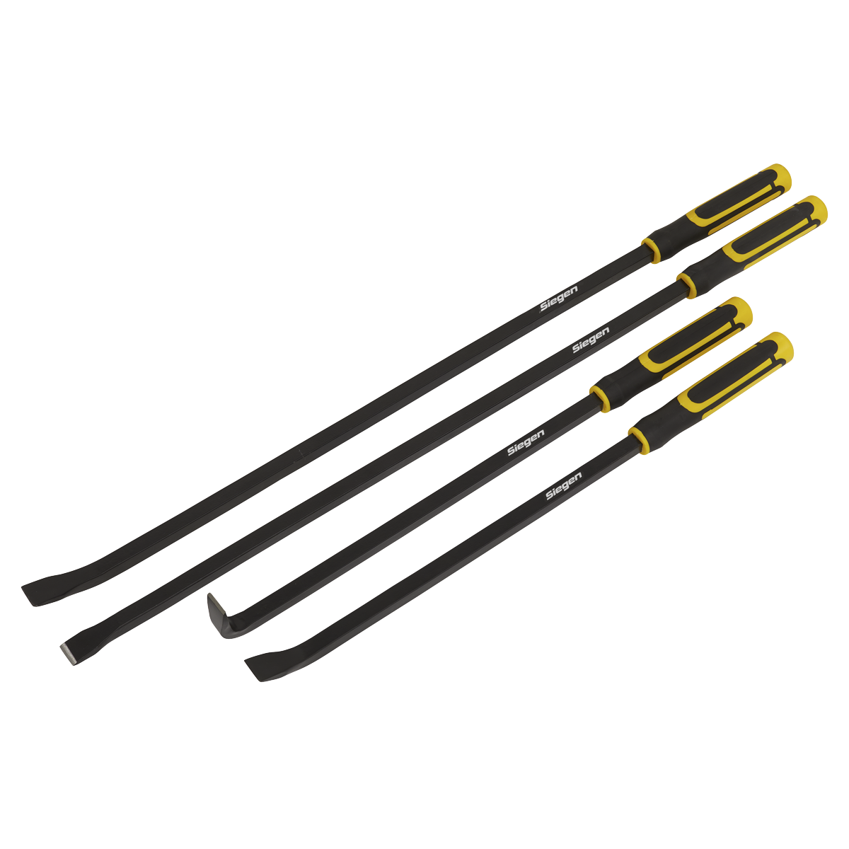 4pc Heavy-Duty Pry Bar Set with Hammer Cap