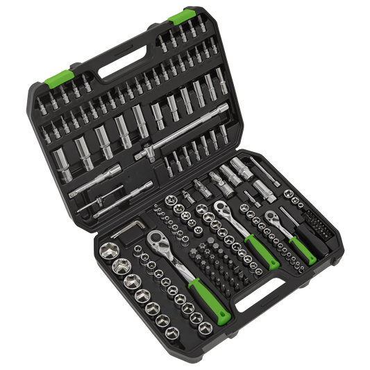 171pc 1/4", 3/8" & 1/2"Sq Drive Socket Set