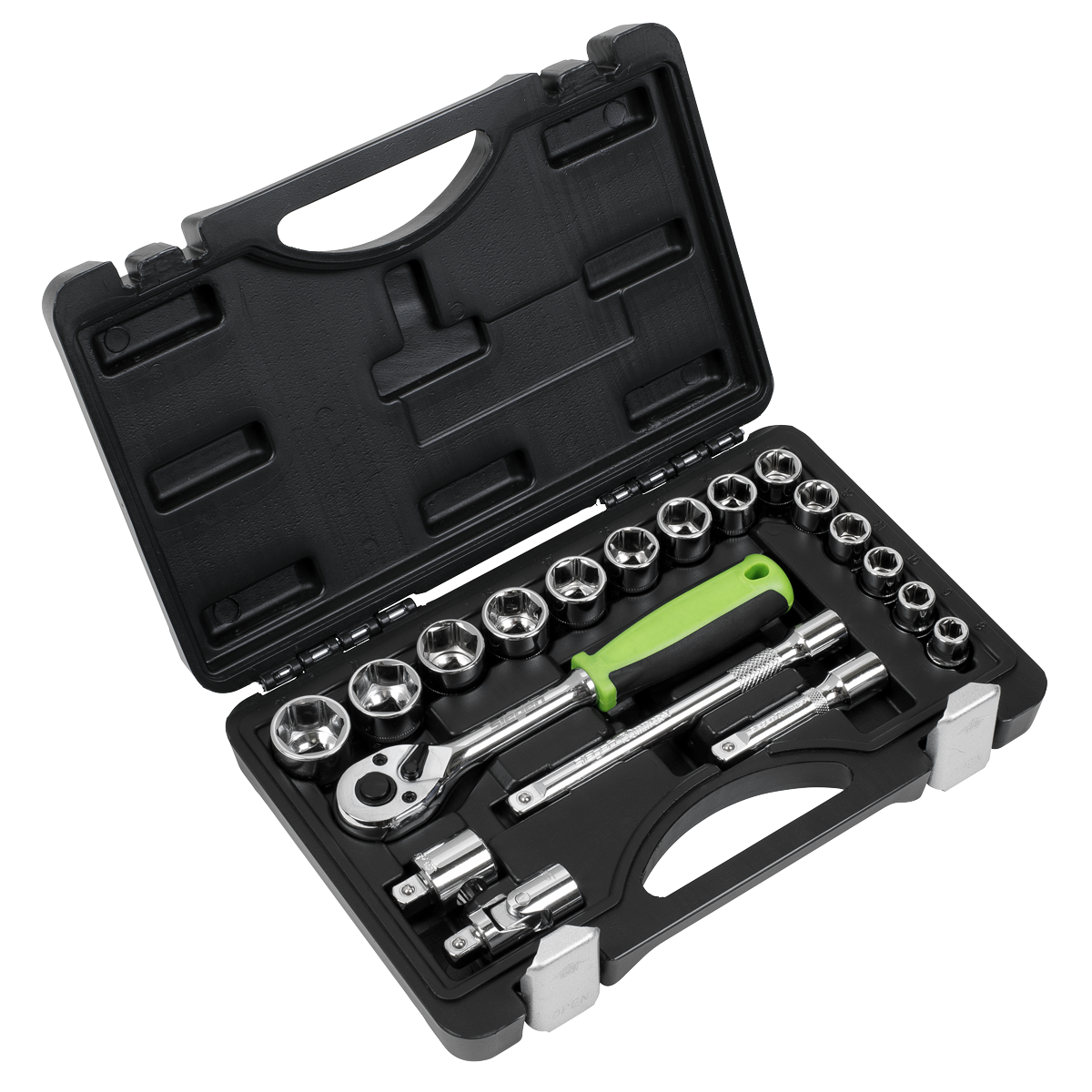 19pc 3/8"Sq Drive Socket Set - Metric