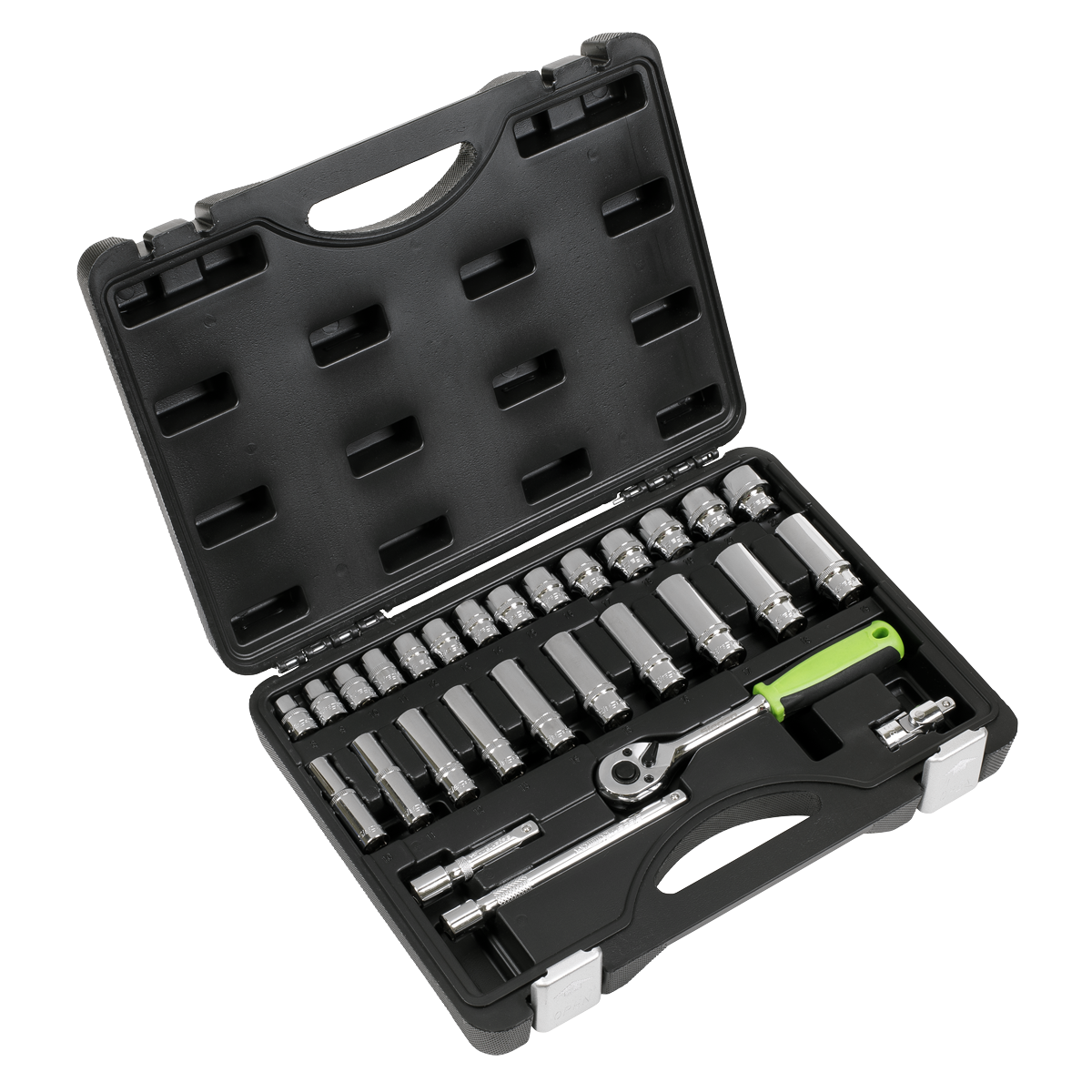 28pc 3/8"Sq Drive Socket Set - Metric