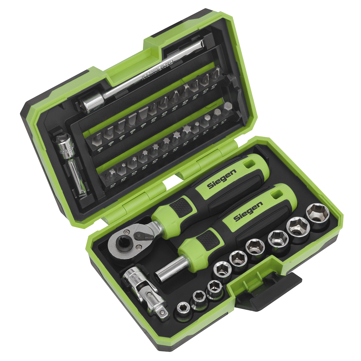 38pc 1/4"Sq Drive Socket & Bit Set