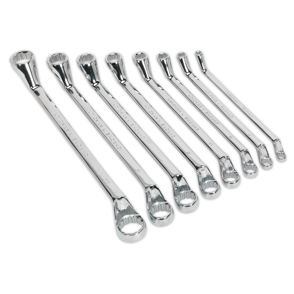 8pc Deep Offset Ring Spanner Set