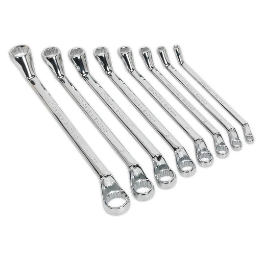 8pc Deep Offset Ring Spanner Set